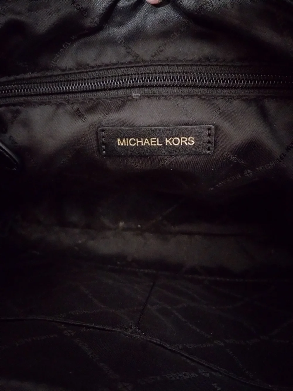 Michael Kors Black Pebbled Leather Tote Bag